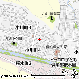 岩手県釜石市小川町周辺の地図