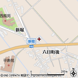 秋田県横手市平鹿町浅舞六日町後152周辺の地図