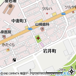 岩井町公園周辺の地図