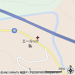 秋田県横手市山内筏力石周辺の地図