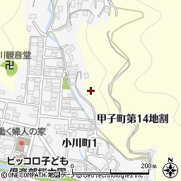 岩手県釜石市甲子町（第１４地割）周辺の地図