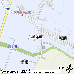 秋田県にかほ市院内堀ノ前周辺の地図