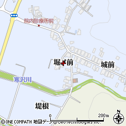 秋田県にかほ市院内（堀ノ前）周辺の地図