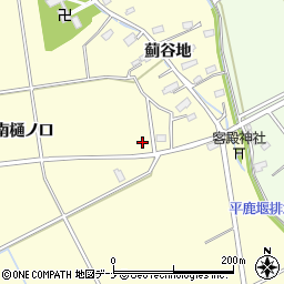 秋田県横手市平鹿町醍醐南樋ノ口周辺の地図