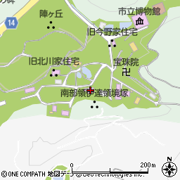 北上市役所　みちのく民俗村周辺の地図