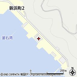 釜石造船所周辺の地図