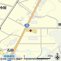 秋田県横手市柳田笹崎周辺の地図