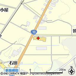 秋田県横手市柳田（笹崎）周辺の地図