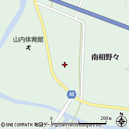 秋田県横手市山内平野沢南相野々周辺の地図