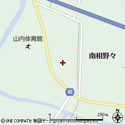 秋田県横手市山内平野沢（南相野々）周辺の地図