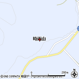 秋田県由利本荘市東由利田代時雨山周辺の地図