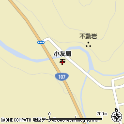小友郵便局周辺の地図