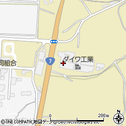秋田県にかほ市黒川平森周辺の地図