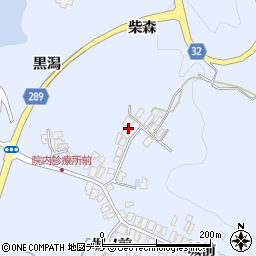 秋田県にかほ市院内〆カケ周辺の地図