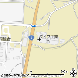 秋田県にかほ市黒川（平森）周辺の地図