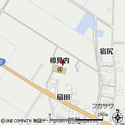 秋田県横手市平鹿町樽見内周辺の地図