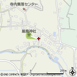 秋田県横手市大屋寺内寺内周辺の地図