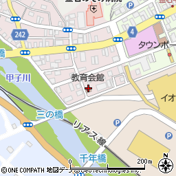 岩手県教職員組合釜石支部周辺の地図