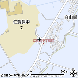 秋田県にかほ市院内ヒシカタ224周辺の地図