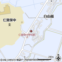 秋田県にかほ市院内ヒシカタ222周辺の地図