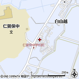 秋田県にかほ市院内（ヒシカタ）周辺の地図