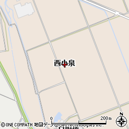 秋田県横手市平鹿町浅舞西小泉周辺の地図