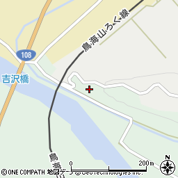秋田県由利本荘市吉沢向小山田周辺の地図