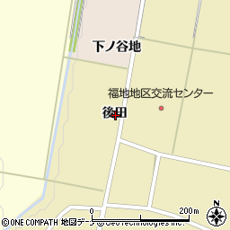 秋田県横手市雄物川町柏木後田周辺の地図