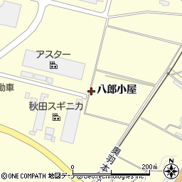秋田県横手市柳田八郎小屋周辺の地図