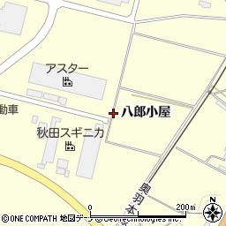 秋田県横手市柳田（八郎小屋）周辺の地図