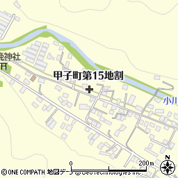 岩手県釜石市甲子町第１５地割周辺の地図