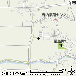 秋田県横手市大屋寺内周辺の地図
