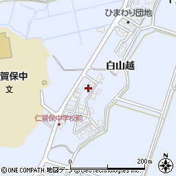 秋田県にかほ市院内ヒシカタ206-5周辺の地図