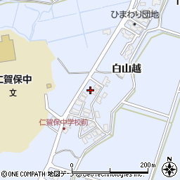秋田県にかほ市院内ヒシカタ206周辺の地図