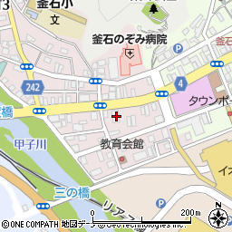 東北銀行釜石支店周辺の地図