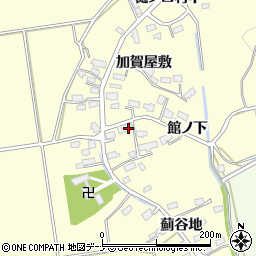 秋田県横手市平鹿町醍醐（館ノ下）周辺の地図