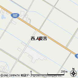 秋田県横手市平鹿町樽見内西ノ要害周辺の地図