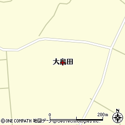 岩手県北上市口内町（大鳥田）周辺の地図