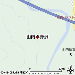 秋田県横手市山内平野沢周辺の地図