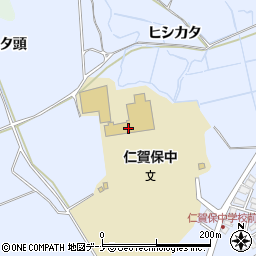 にかほ市立仁賀保中学校周辺の地図