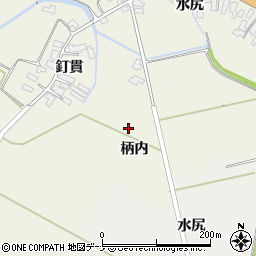秋田県横手市雄物川町東里柄内周辺の地図