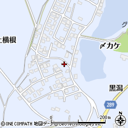 秋田県にかほ市院内上横根周辺の地図