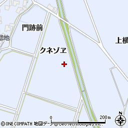 秋田県にかほ市院内クネゾヱ周辺の地図
