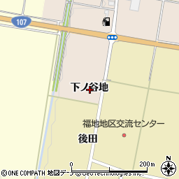 秋田県横手市雄物川町南形下ノ谷地周辺の地図