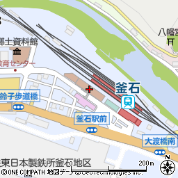釜石大槌地区行政事務組合　総務課周辺の地図