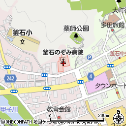 釜石市社協指定訪問介護事業所周辺の地図