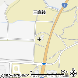秋田県にかほ市黒川三嶽後86周辺の地図