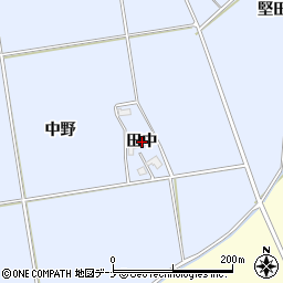 秋田県横手市平鹿町中吉田（田中）周辺の地図