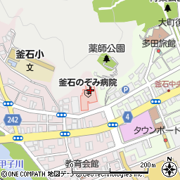 釜石薬剤師会周辺の地図