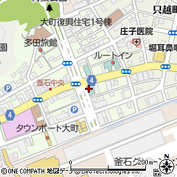 釜石ベイシティホテル周辺の地図